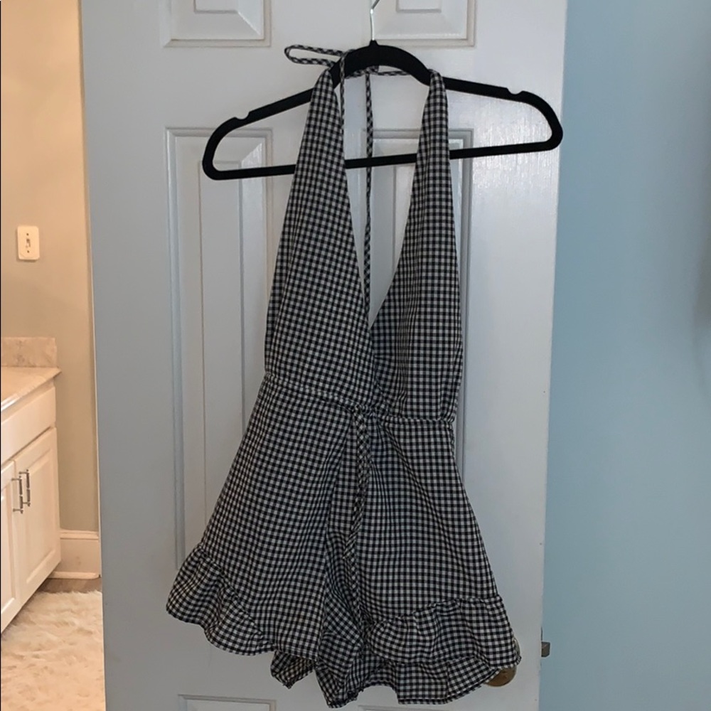Gingham romper